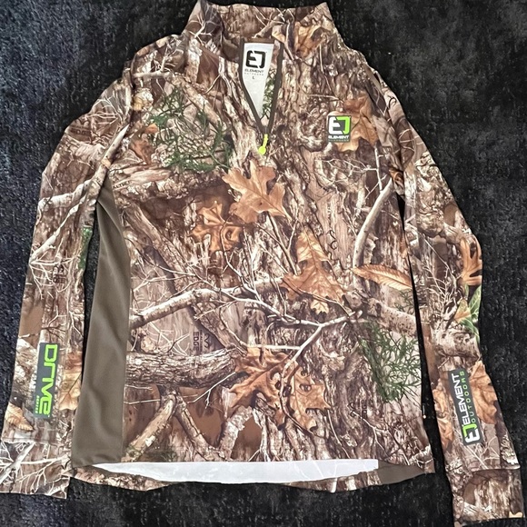 Men’s Element Outdoor Camp Drive Series Quarter Zip Shirt in size Large - Picture 3 of 5